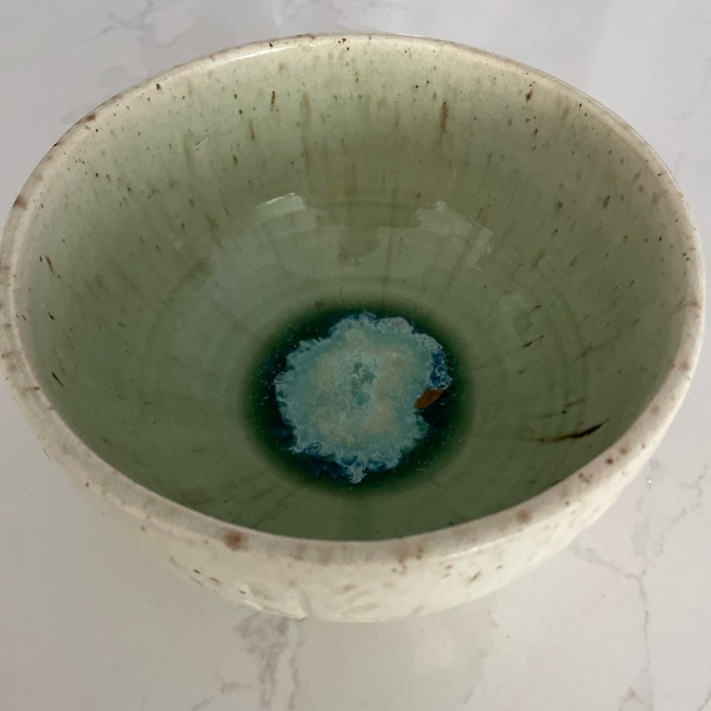 ETC Pottery Studio Stoneware Bowl with Bee Mark